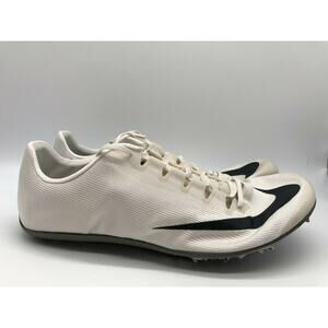 Nike Zoom 400 Track Sprint Shoe Cream/Black/Silver AA1205-002 Men Size 13📦